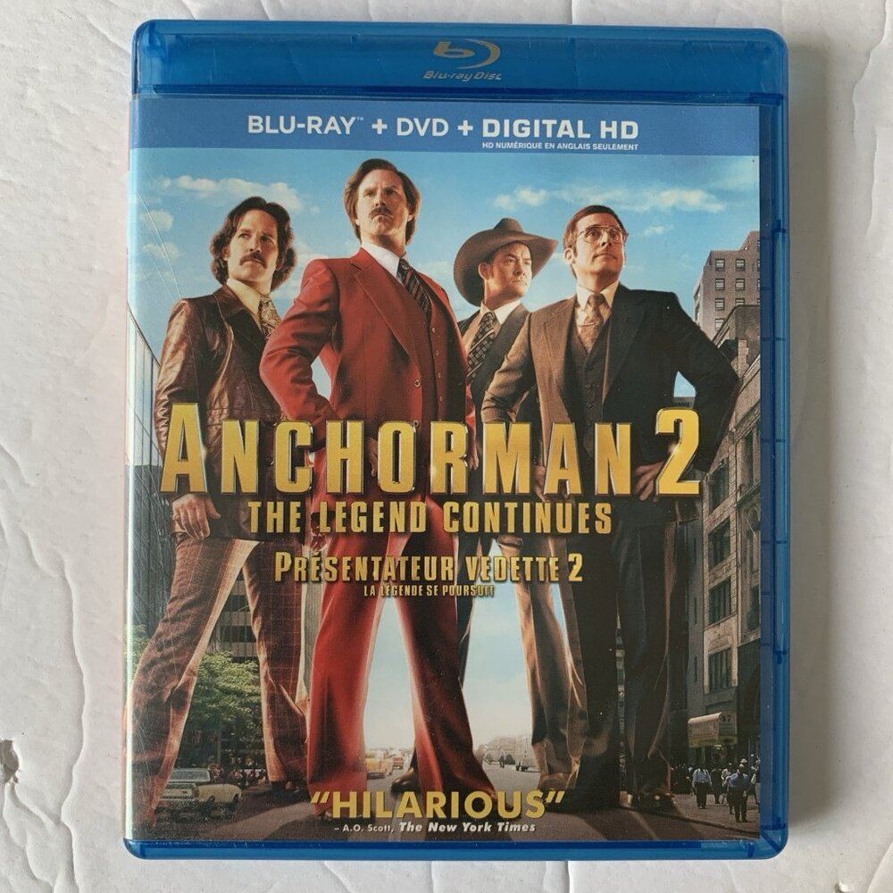 💙Anchorman 2 Blu-ray DVD Digital HD
